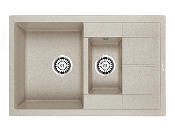 Кухонная мойка Paulmark FLUGEN 60/1,5 PM237850-BE 78х50 цвет бежевый